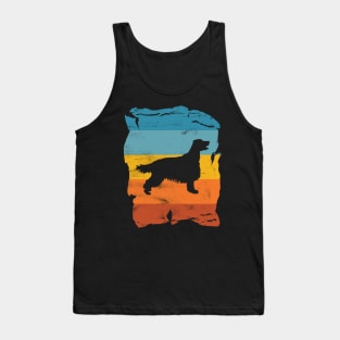 Irish Setter Distressed Vintage Retro Silhouette Tank Top